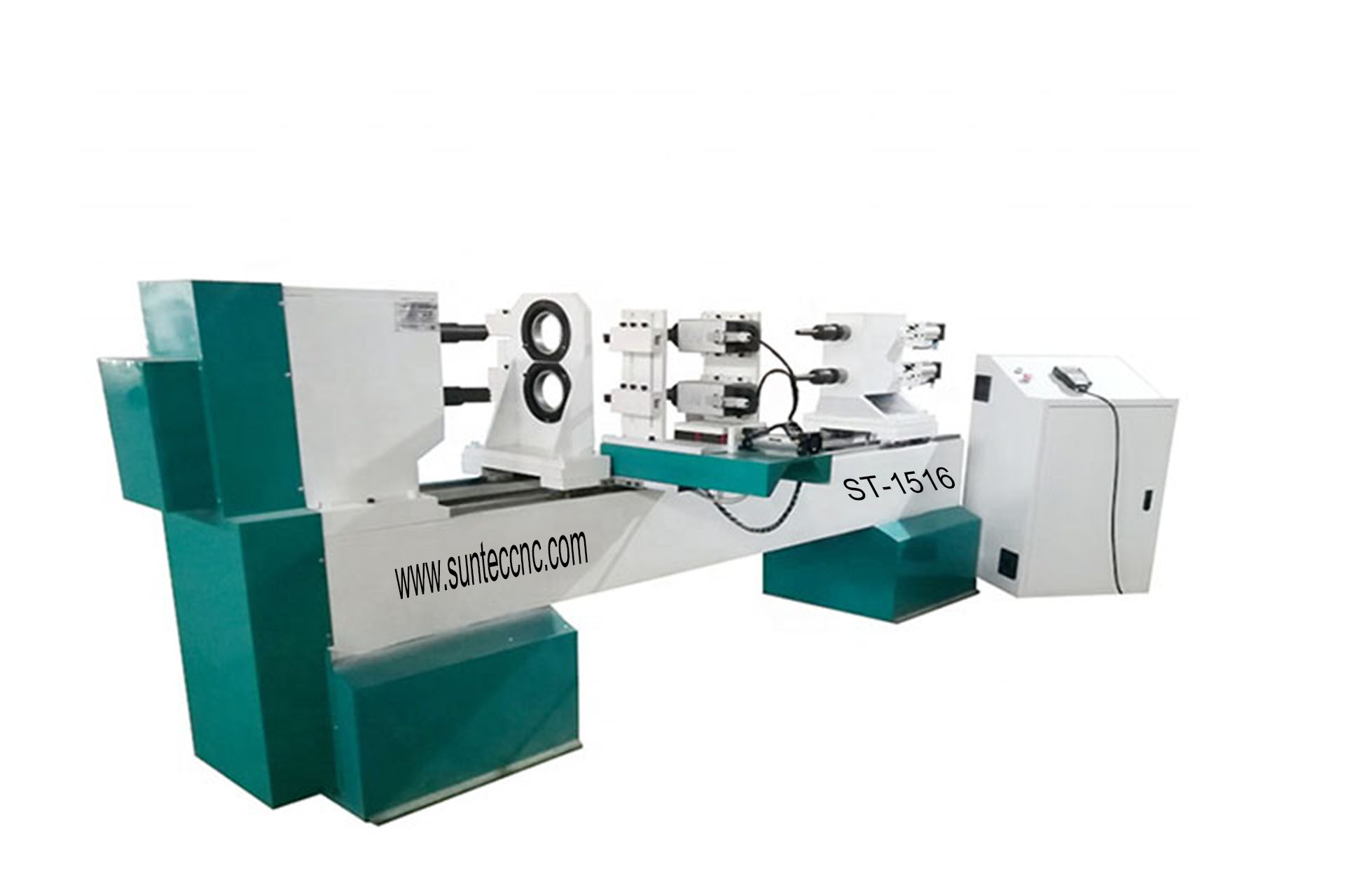 dual double axis cnc wood lathe